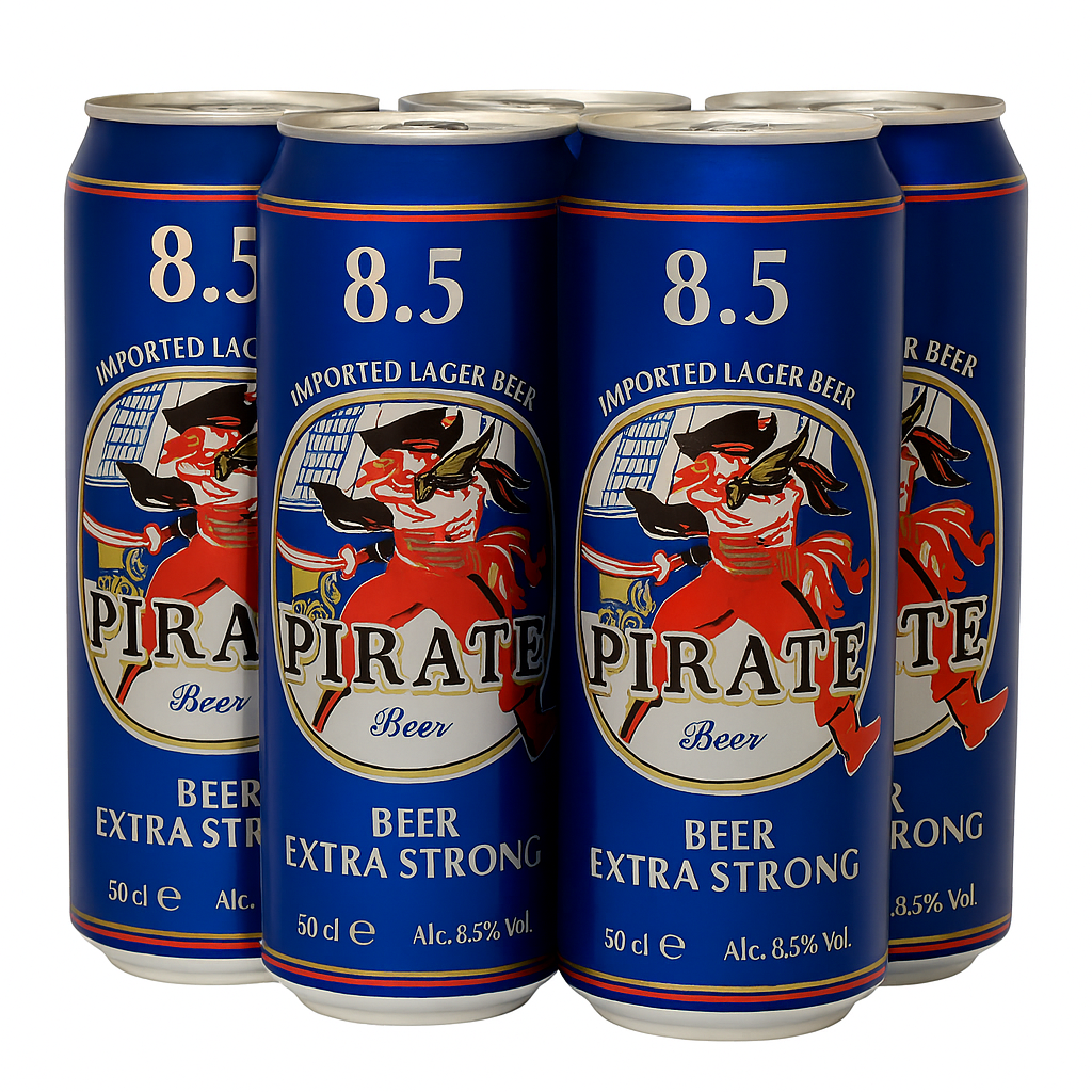 Pack Pirate 8.5% Extra Strong – 4 canettes 50cl